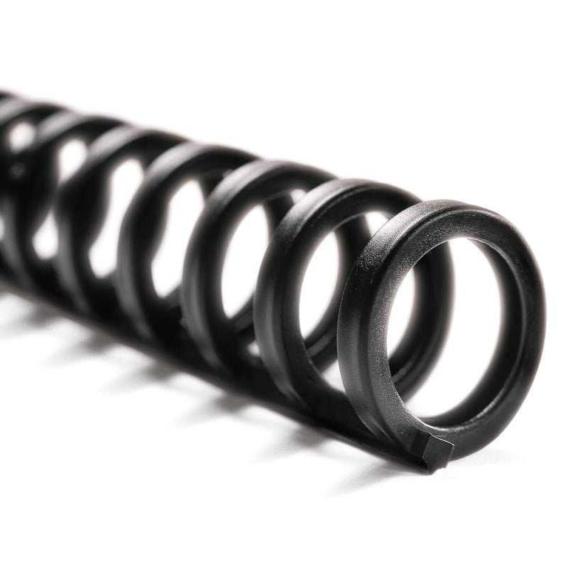 GBC Binding Spines / Spirals / Coils, 5/16" Diameter, 45 Sheet Capacity, ProClick, Black, 100 Pack (2514700) - Image 1
